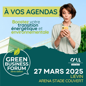 Green Business Forum, 27 mars à l’Arena Stade Couvert de Liévin