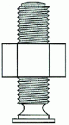 Figure 80 - Example of a helical connection: screw-nut system