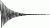 Figure 32 - Damping curve recorded with a photodyne in a torsion pendulum test (NF T 51-104, method A)