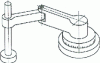 Figure 3 - Curvilinear displacement: articulated structure in the horizontal plane