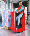 Figure 5 - Electric sit/stand pallet truck with steering wheel
