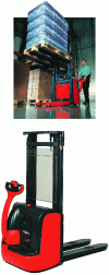 Figure 7 - Electric pedestrian pallet stacker with forks