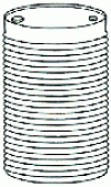 Figure 7 - Corrugated barrel