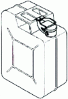 Figure 8 - Metal jerrycan with recessed handle