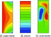 Figure 4 - Flow structure: Re = 1