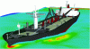 Figure 13 - Calculating forces and moments on a
cargo ship at sea