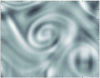 Figure 10 - Vorticity spiral extracted from a vortex (simulation I)