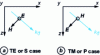 Figure 3 - Transverse electric (TE or S) and transverse magnetic (TM or P) polarizations