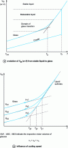 Figure 1 - Glass transition phenomenon