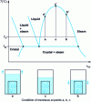 Figure 16 - Evolution of the liquid-vapor meniscus following autoclave filling during temperature rise