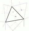 Figure 4 - Mesh for diffusion, using the centers of circumscribed circles