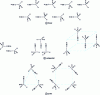 Figure 4 - Structures of some acetonitrile aggregates in the liquid phase