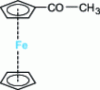 Figure 33 - Electrophilic substitution of an acetyl radical on ferrocene