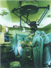 Figure 15 - Robot microscope holder for neurosurgery (Credit Dee Med 1993)