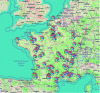 Figure 6 - Distribution of French fab labs in the MIT network according to the fablabs.io platform (in December 2021)