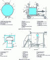Figure 5 - Schematics and cutaway views of a mash filter shell, cake press and mash washer (Credit De Clerk – Brewing Courses – 2nd and final edition)