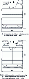 Figure 4 - Cylindrical barrel assembly diagram with one or three welds