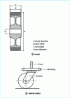 Figure 2 - Wheel and caster components