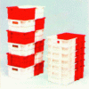 Figure 13 - Rotationally nestable stacking bins