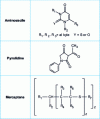 Figure 12 - Chemical structures of organic stabilizers for PVC