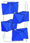 Figure 5 - Crystalline representation of TiO2 brookite