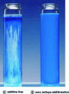 Figure 3 - Influence of anti-separation additive on mixture homogeneity