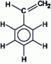 Figure 1 - Structural formula of styrene monomer