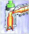 Figure 11 - Operating principle of a continuous extrusion head (doc. DFM)
