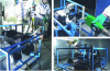 Figure 55 - Example of a fuel system qualification test: filling test, with measurement of vapor emissions (bottom right) (doc. Inergy Automotive Systems)