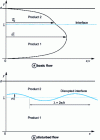 Figure 5 - Basic and disturbed flow diagrams in linear stability