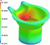 Figure 23 - Result of the simulation calculation shown in figure 19. Cavity wall temperature at the end of cooling (doc. Simpoe France)