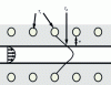 Figure 5 - Thickness view of the cavity and the mold's thermal control channels