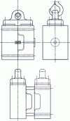 Figure 10 - Mould hooking device for handling the two parts