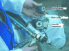 Figure 4 - Open gun showing fiber cutter (doc Hermex)