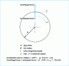 Figure 1 - Constant-speed rotation of a mass around a fixed axis