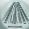 Figure 15 - Cylinder tubes and capacities wound by filament winding, with end caps and cardan shafts bonded by epoxy adhesives