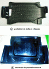 Figure 38 - Examples of parts produced by thermocompression molding