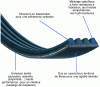 Figure 13 - Example of a ribbed V-belt structure