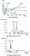 Figure 22 - Asymmetric model: Campbell diagram and unbalanced responses for n = –5