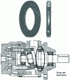 Figure 13 - Needle roller thrust bearings with assembly example