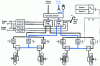 Figure 26 - Hydro-hydraulic brake control (project for IPTN N250 ) (see figure  for symbols)