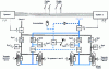 Figure 27 - Electro-hydraulic brake control (Dassault Falcon 2000 ) (see figure for symbols)