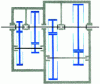 Figure 23 - Two coaxial intermediate shaft gearboxes in series