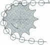 Figure 18 - New chain meshing with worn sprocket