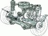 Figure 1 - Installation of constant velocity joint transmissions on a front-wheel drive (doc. ETAI)