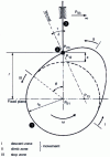 Figure 7 - Disc cam and sliding follower with centered roller: parameters