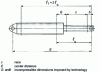 Figure 38 - Cylinder with end joints: buckling length , extension length 