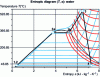 Figure 22 - Simple steam cycle on (T, s ) diagram