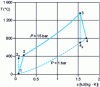 Figure 22 - Fluid evolution in a TAC (natural gas combustion – wealth 0.5)