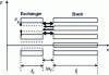 Figure 15 - Stack (or regenerator) with one of the hot or cold exchangers